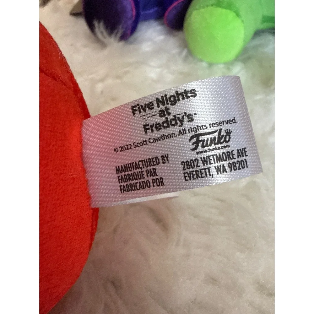 Five Nights at Freddys Plush Lot Foxy Bonnie Freddy Chica Reversible 7-8 Inch
